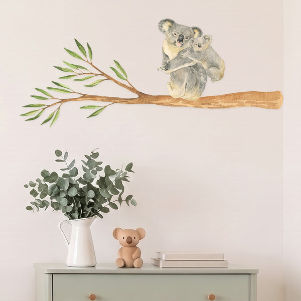 Australian Tree Branch & Koalas Wall Decals