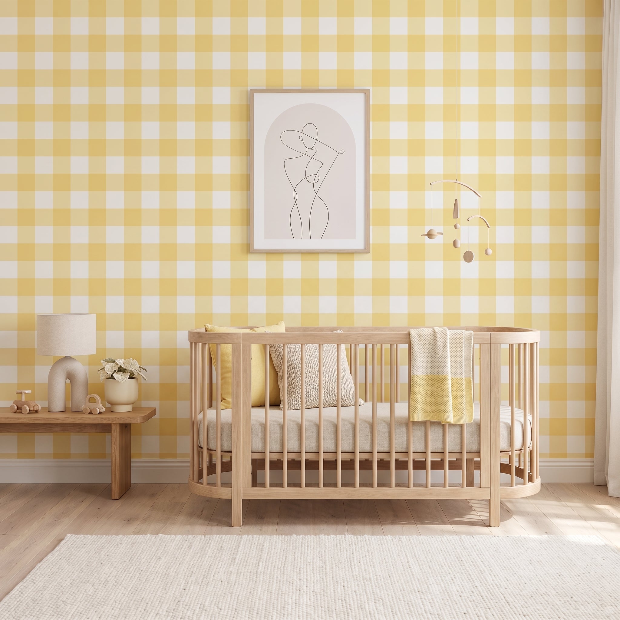 Jumbo Traditional Gingham Check Wallpaper