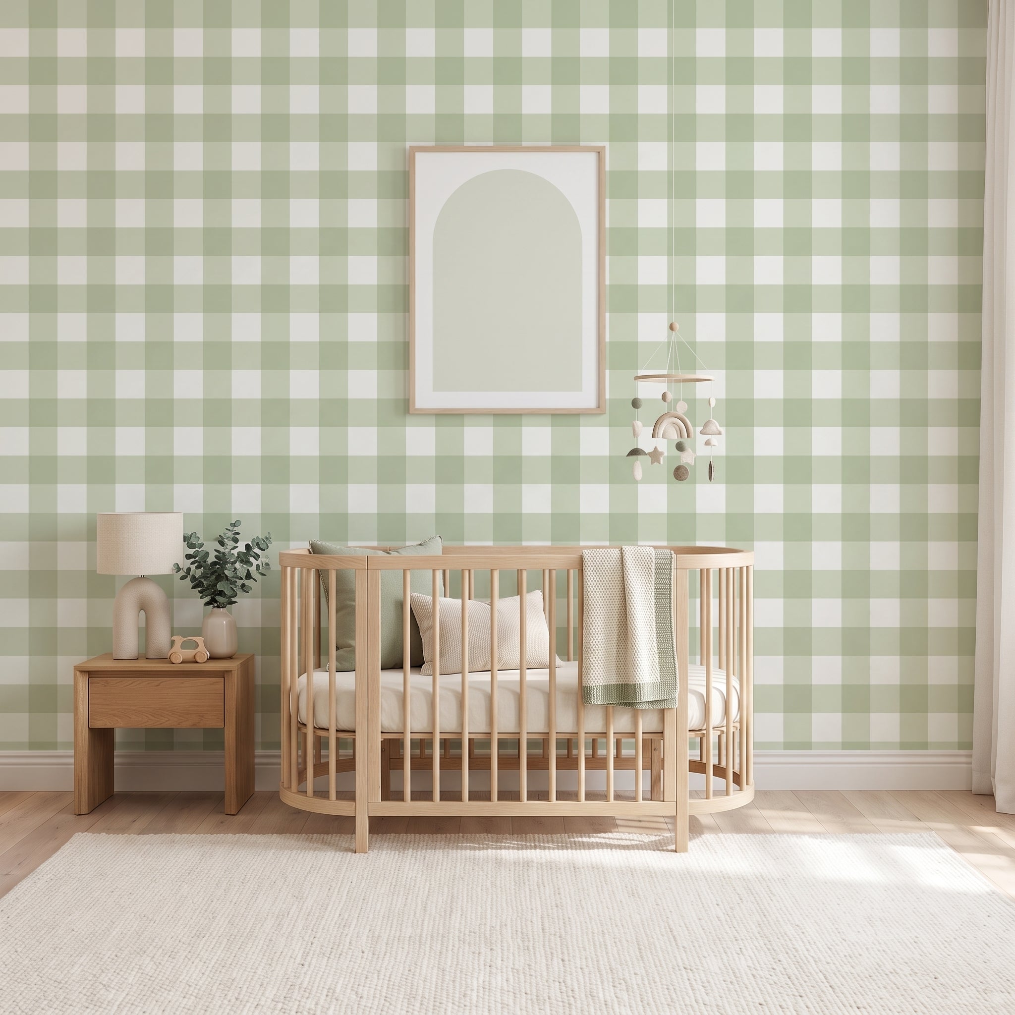 Jumbo Traditional Gingham Check Wallpaper