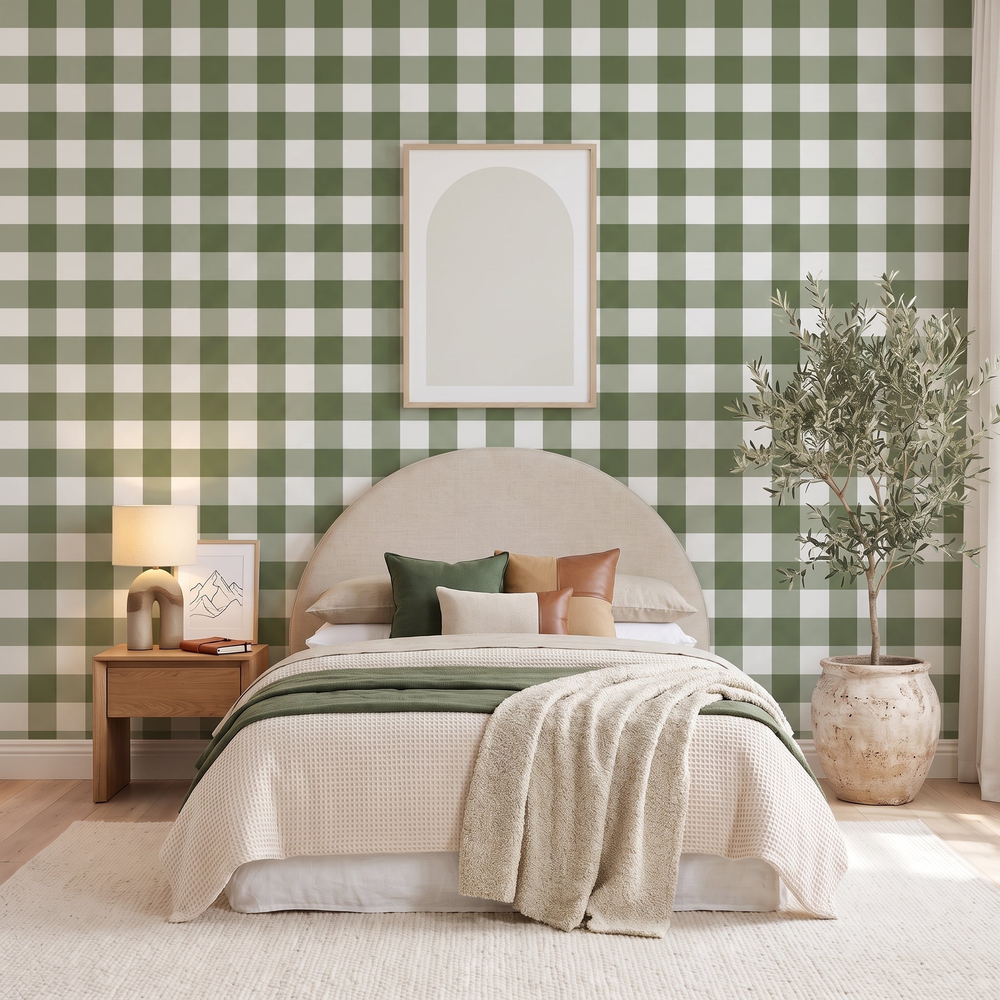 Jumbo Traditional Gingham Check Wallpaper