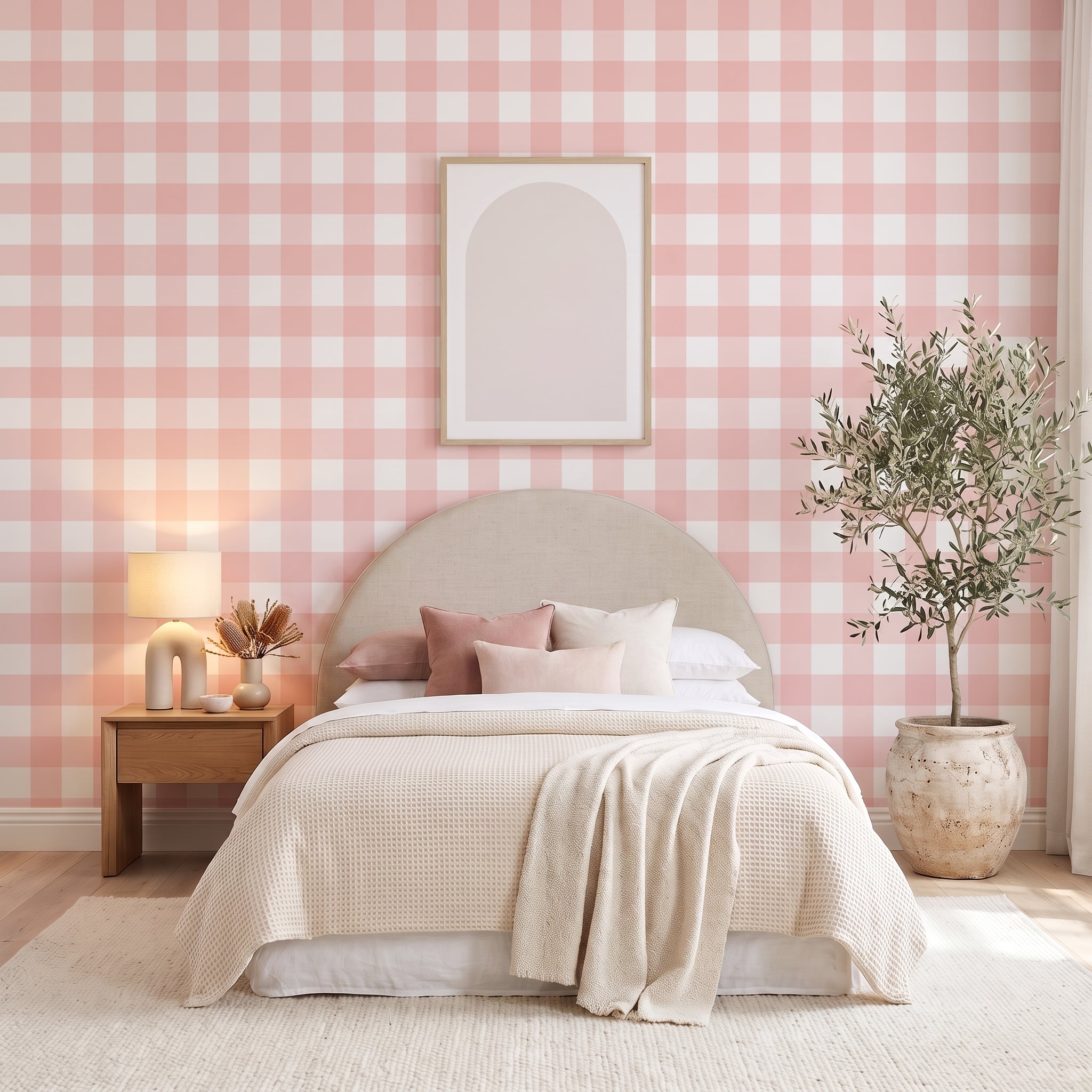 Jumbo Traditional Gingham Check Wallpaper