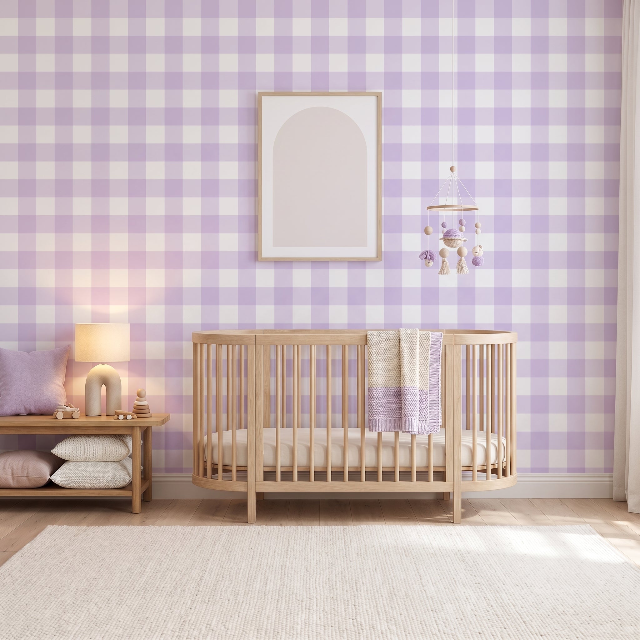 Jumbo Traditional Gingham Check Wallpaper