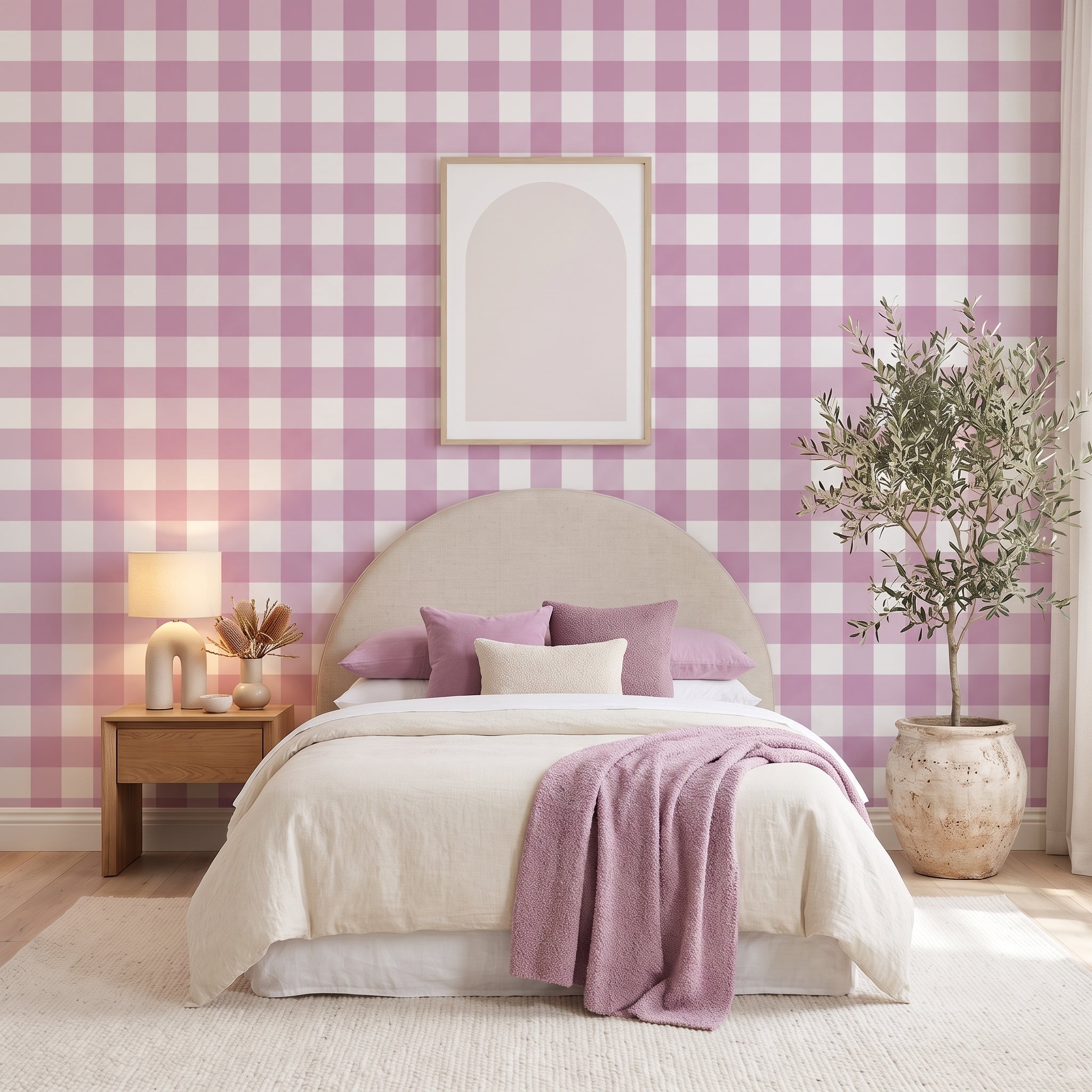 Jumbo Traditional Gingham Check Wallpaper