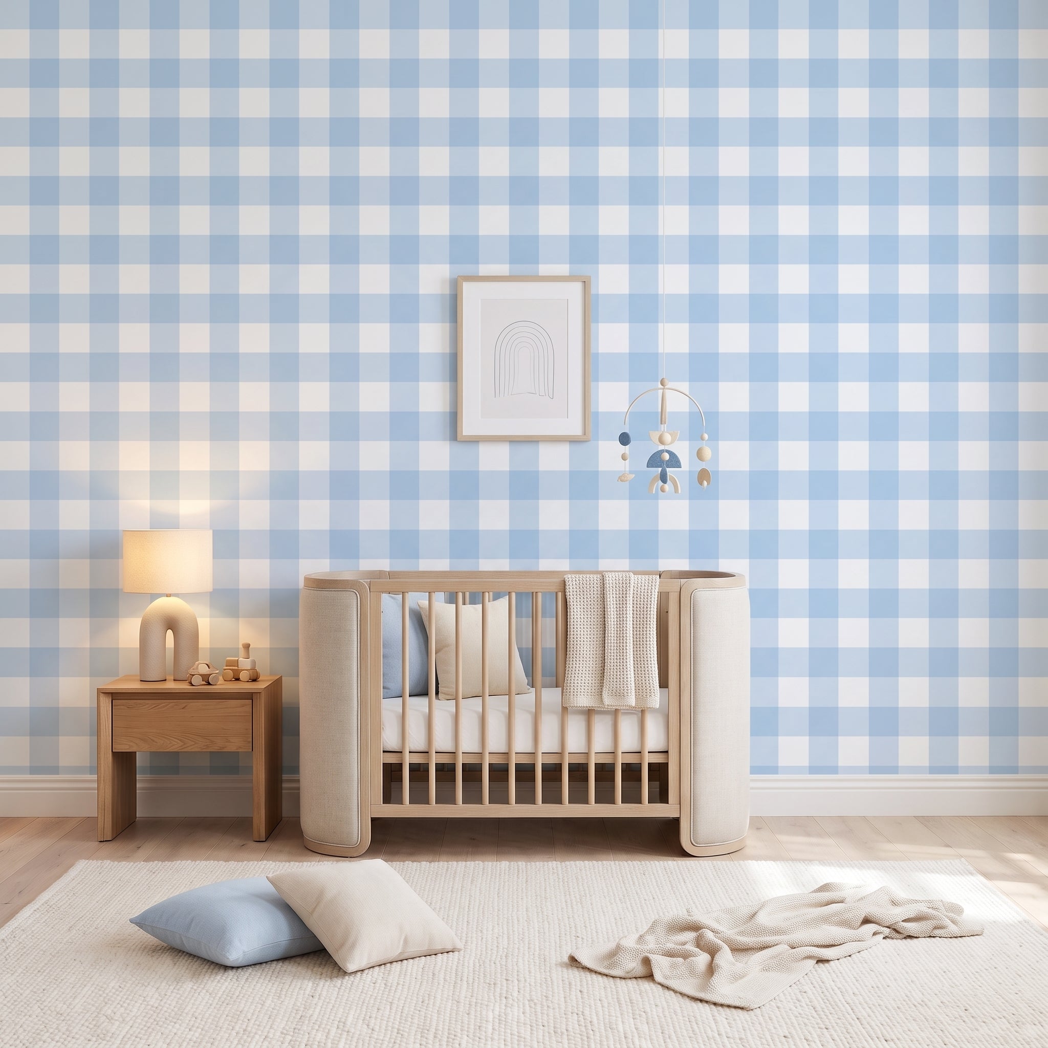 Jumbo Traditional Gingham Check Wallpaper