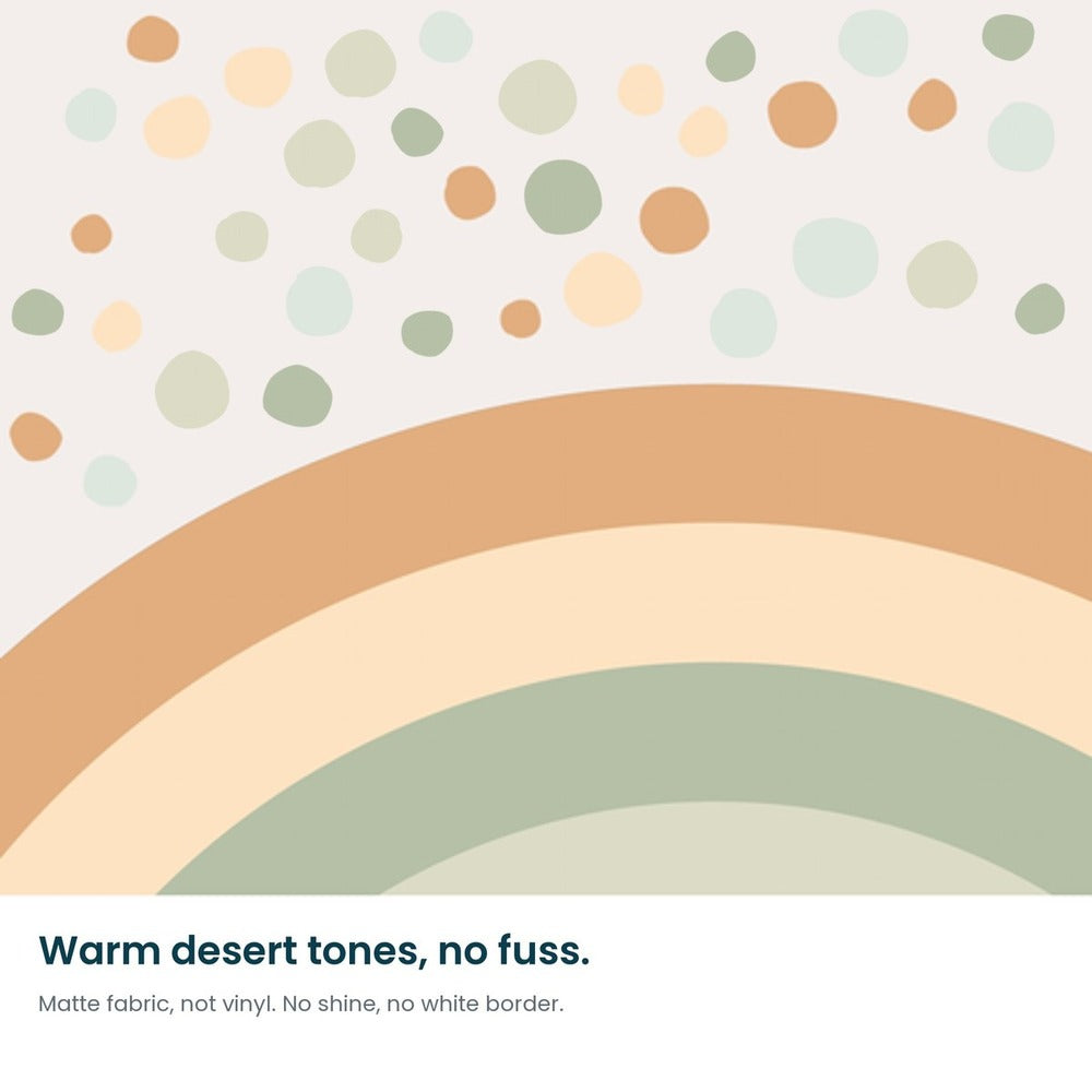 Close-up of the Desert Dunes rainbow bands and spots