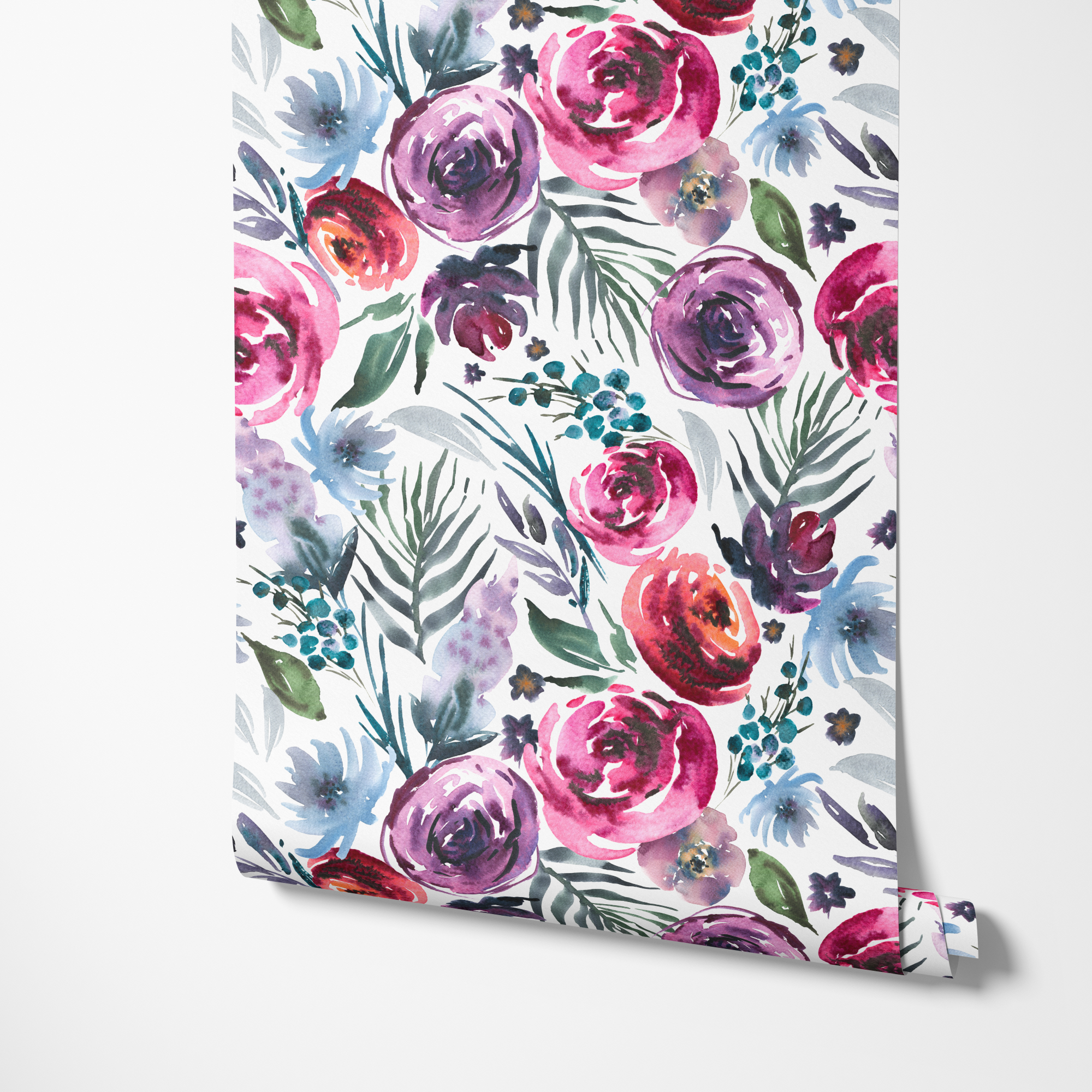 Elsie Eclectic Flower Wallpaper