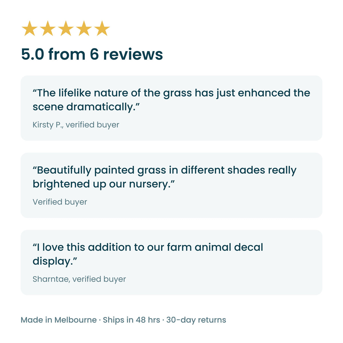 Customer reviews of the green grass wall trim decal
