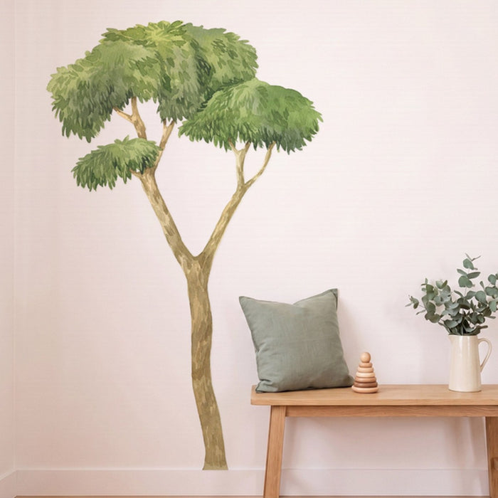 Australian gum tree wall decal in a styled nursery