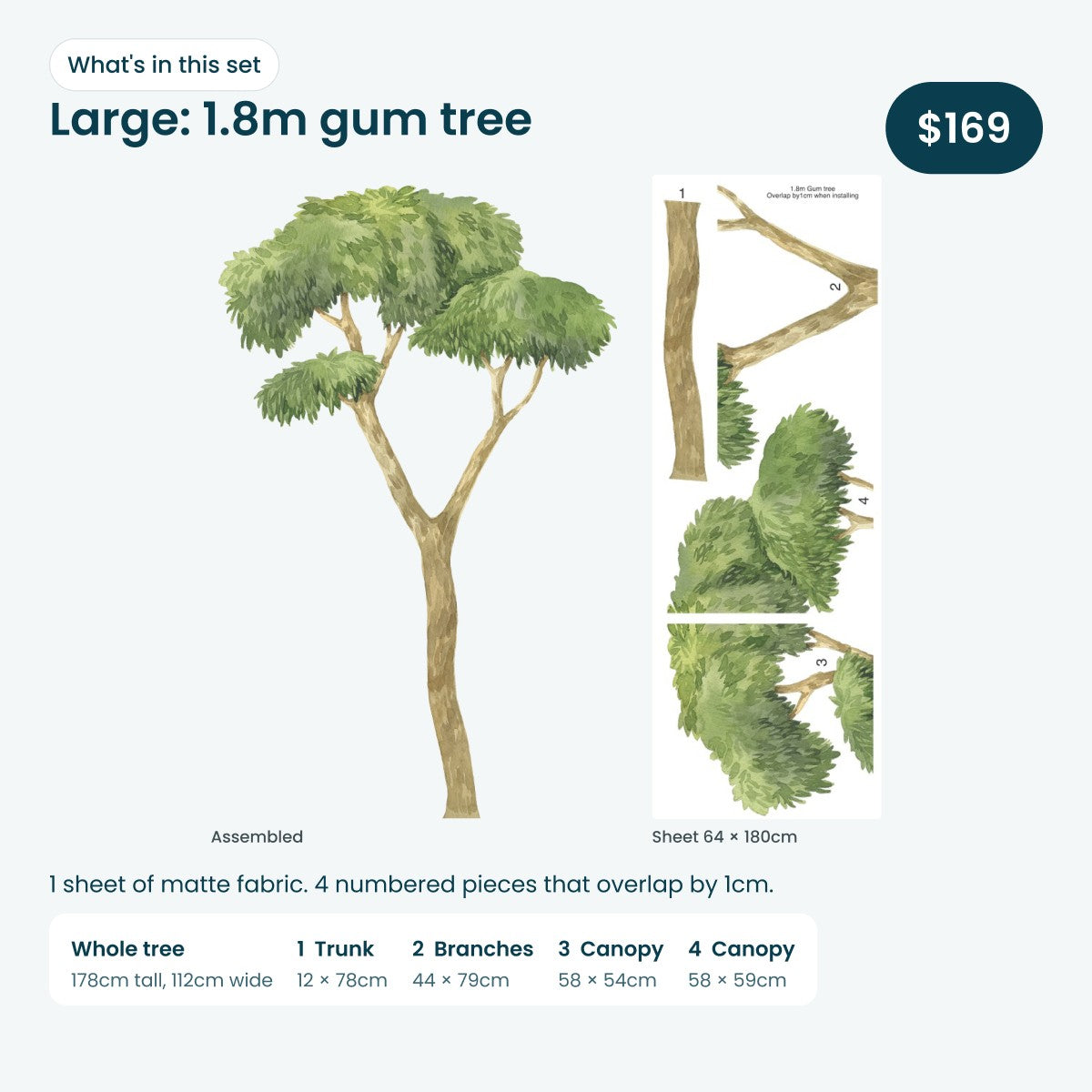 What's in the Large gum tree set