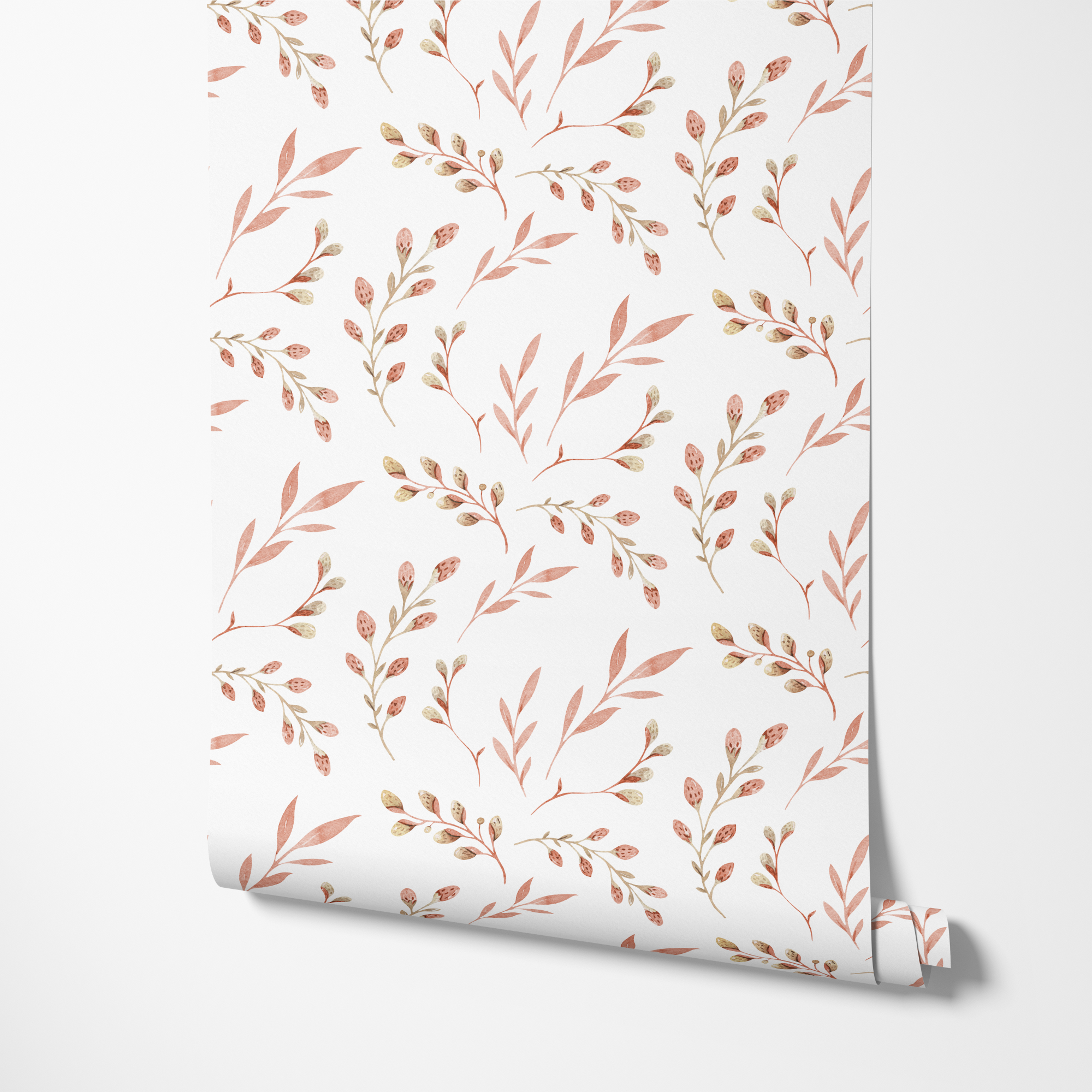 Hudson Dusty Pink Modern Farmhouse Wallpaper