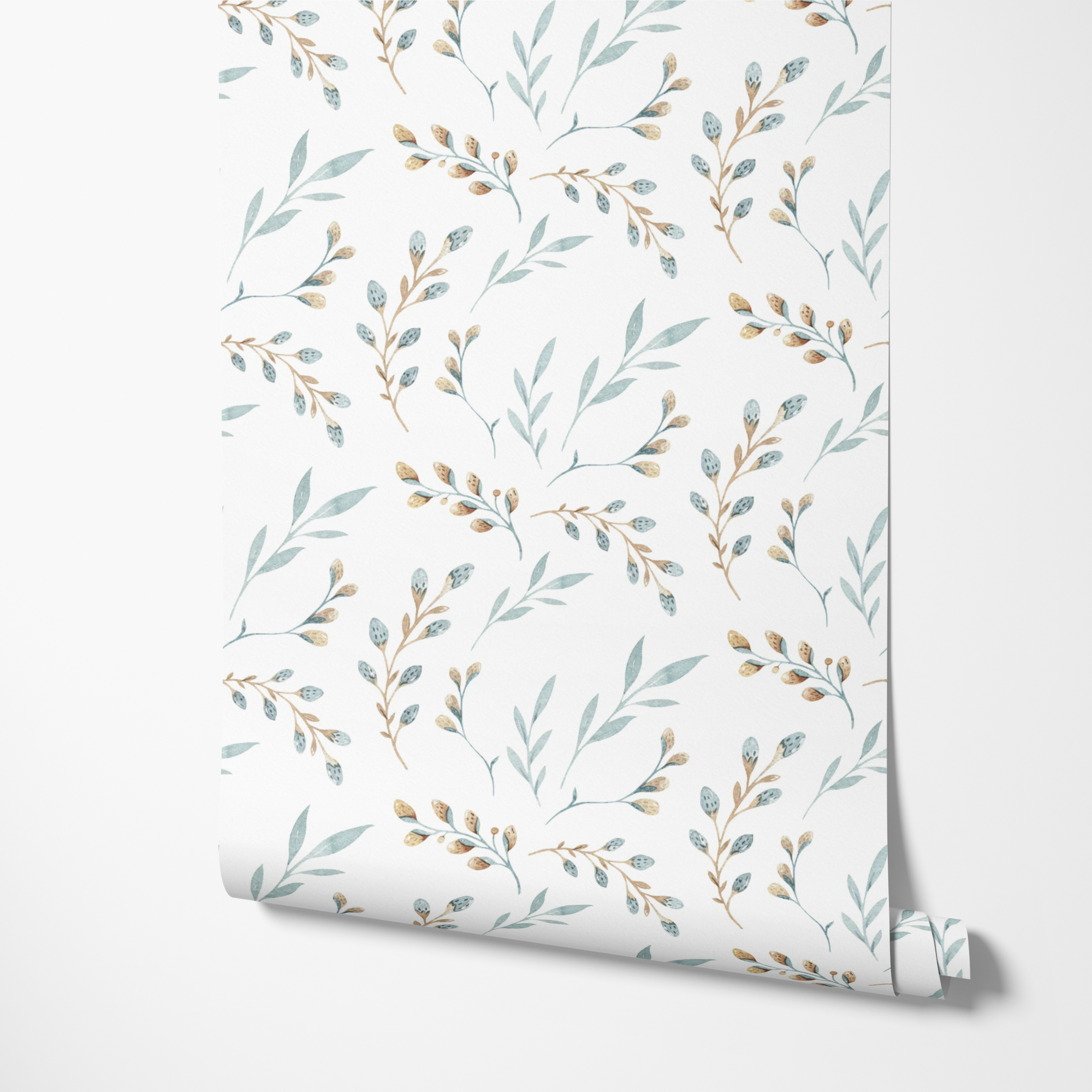 Hudson Seafoam Modern Farmhouse Wallpaper