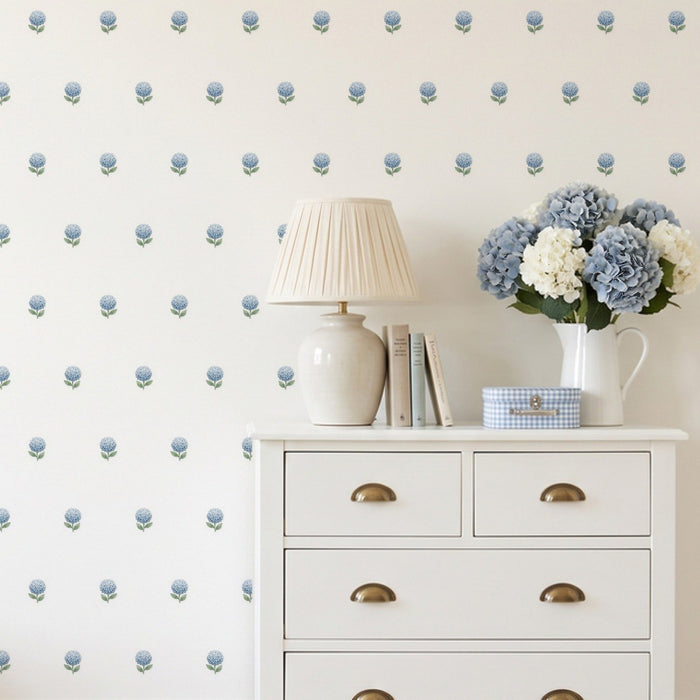 Mini Hydrangea Fabric Wall Decals