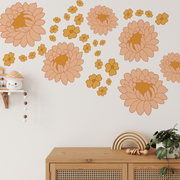 Indigo Flower Wall Decals