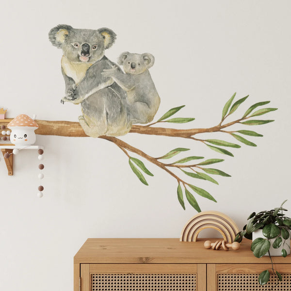 Australian Tree Branch & Koalas Wall Decals