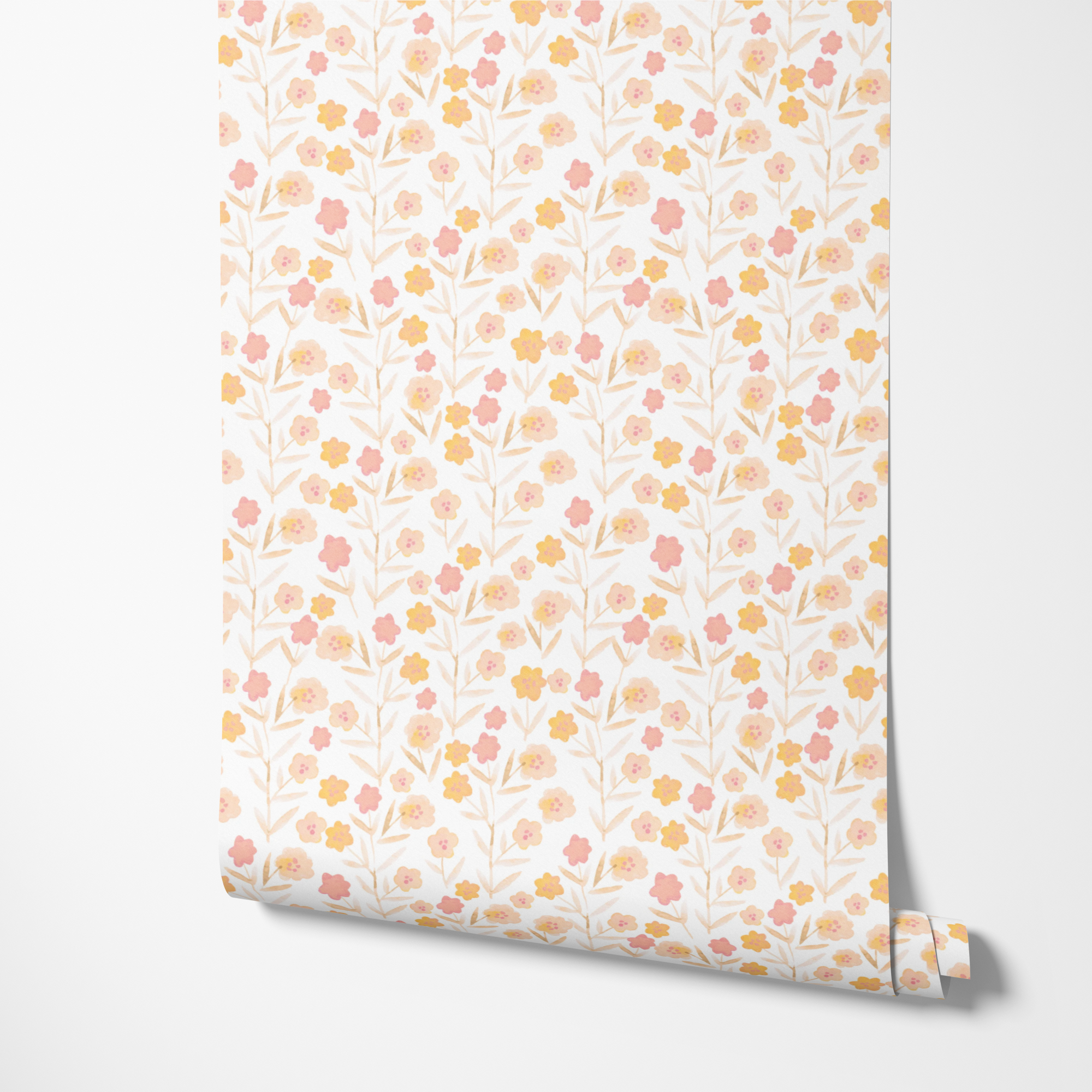 Luna Boho Dainty Flower Wallpaper