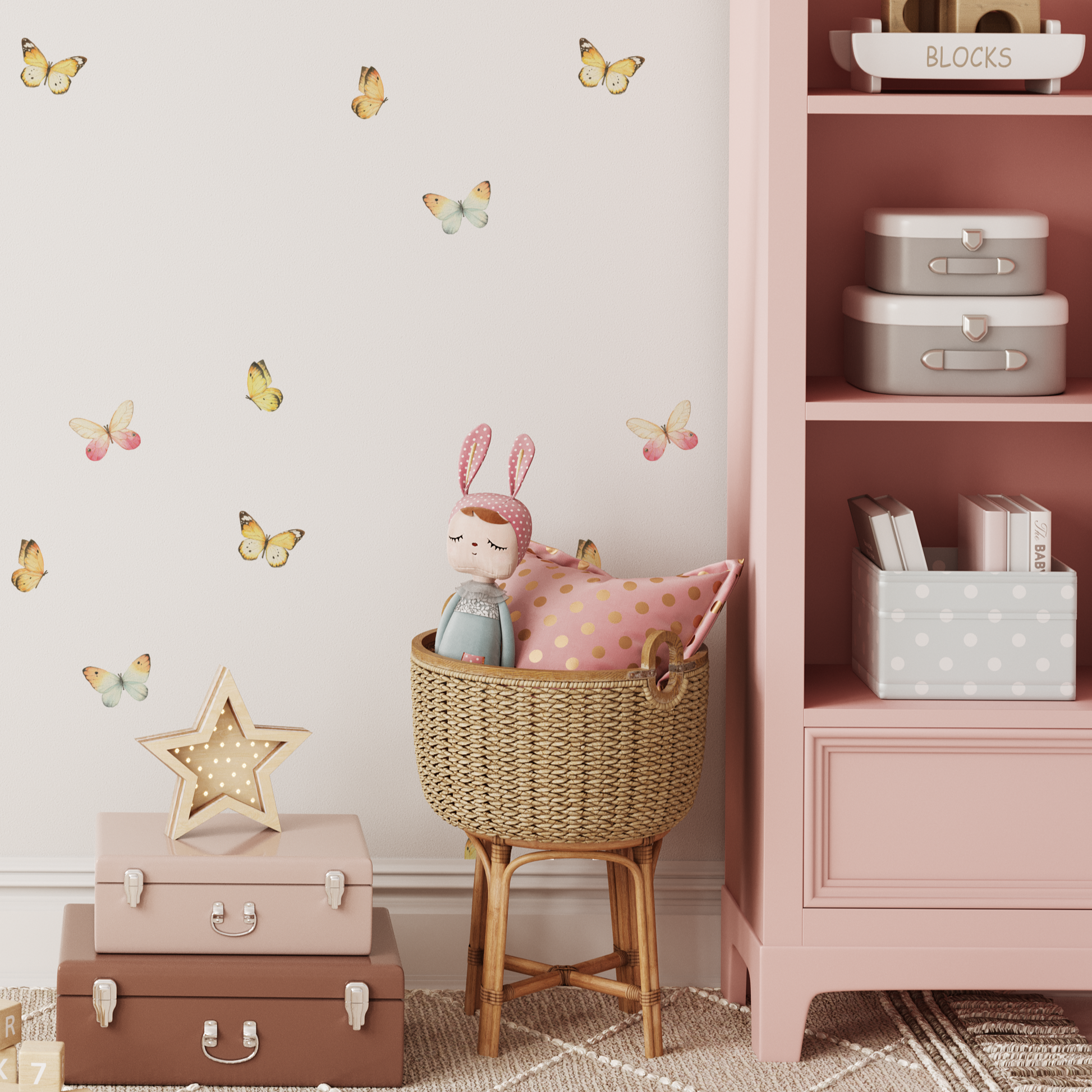 Mixed Butterfly Wall Decals Nursery Wall Decals
