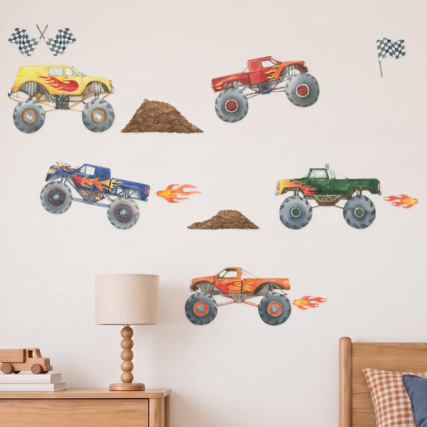 Monster Truck Wall Decals