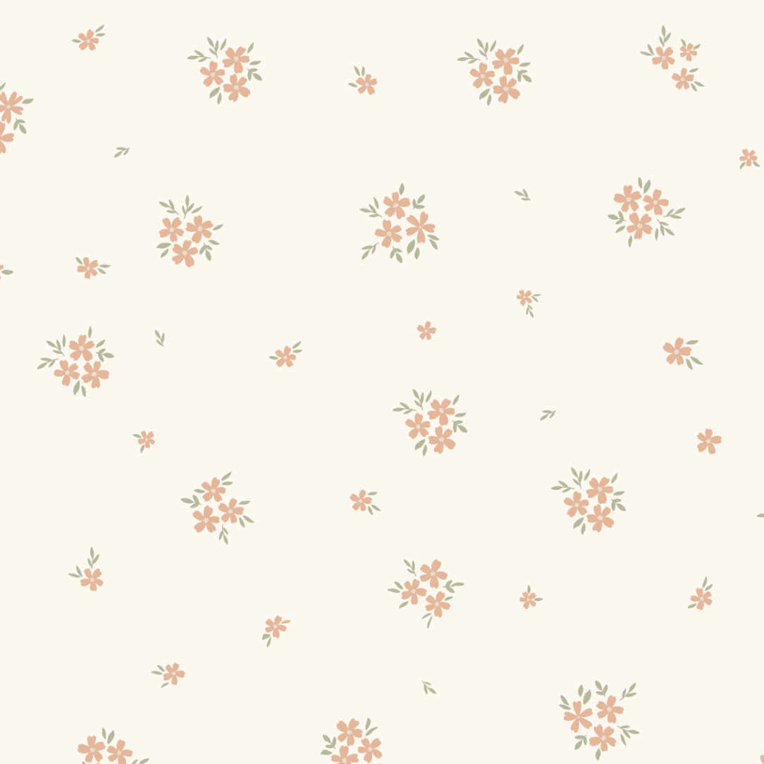 Small floral pattern on a white background
