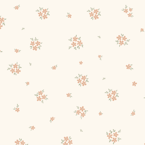 Small floral pattern on a white background