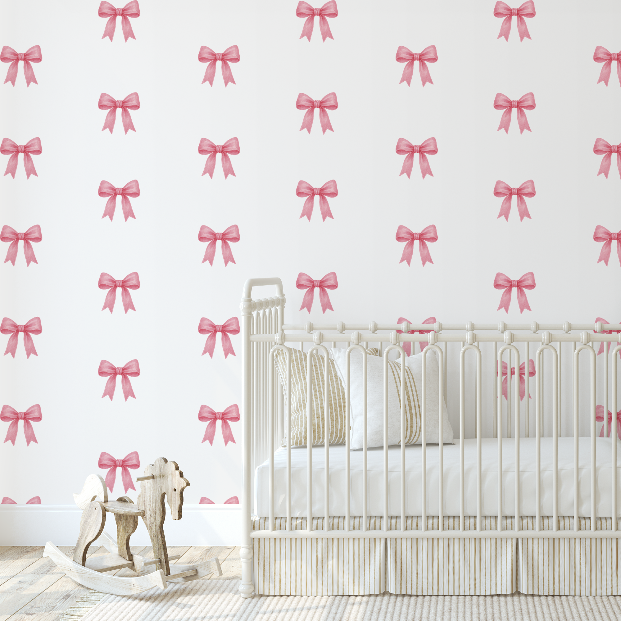 Pink Bow Wall Decals