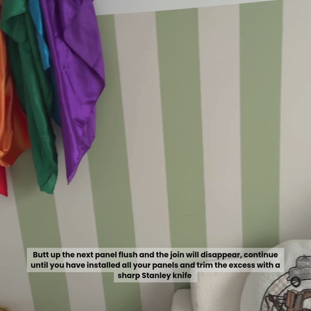 Half Wall Panels - Wide Stripe