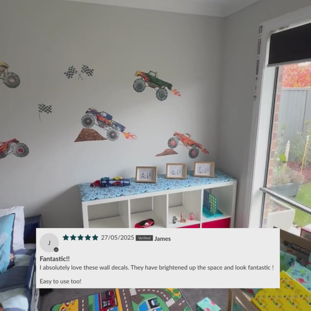 Load video: Monster Truck Wall Decals