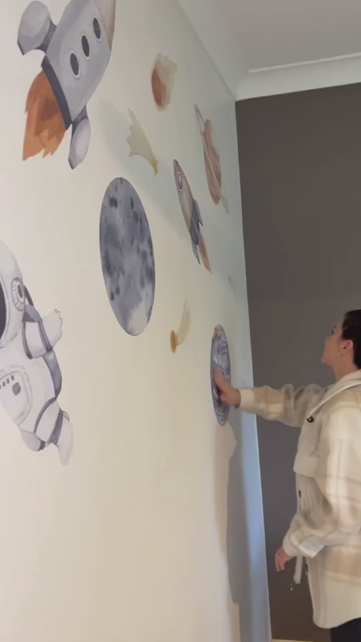 Load video: Outer Space Wall Decals