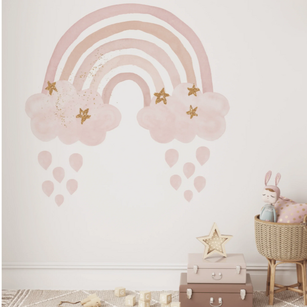 Jumbo Pink Rainbow Wall Decal
