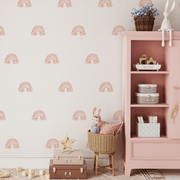 Rainbow Dreams Pink Mini Wall Decals