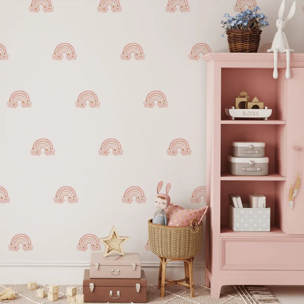 Pink Rainbow Mini Decals