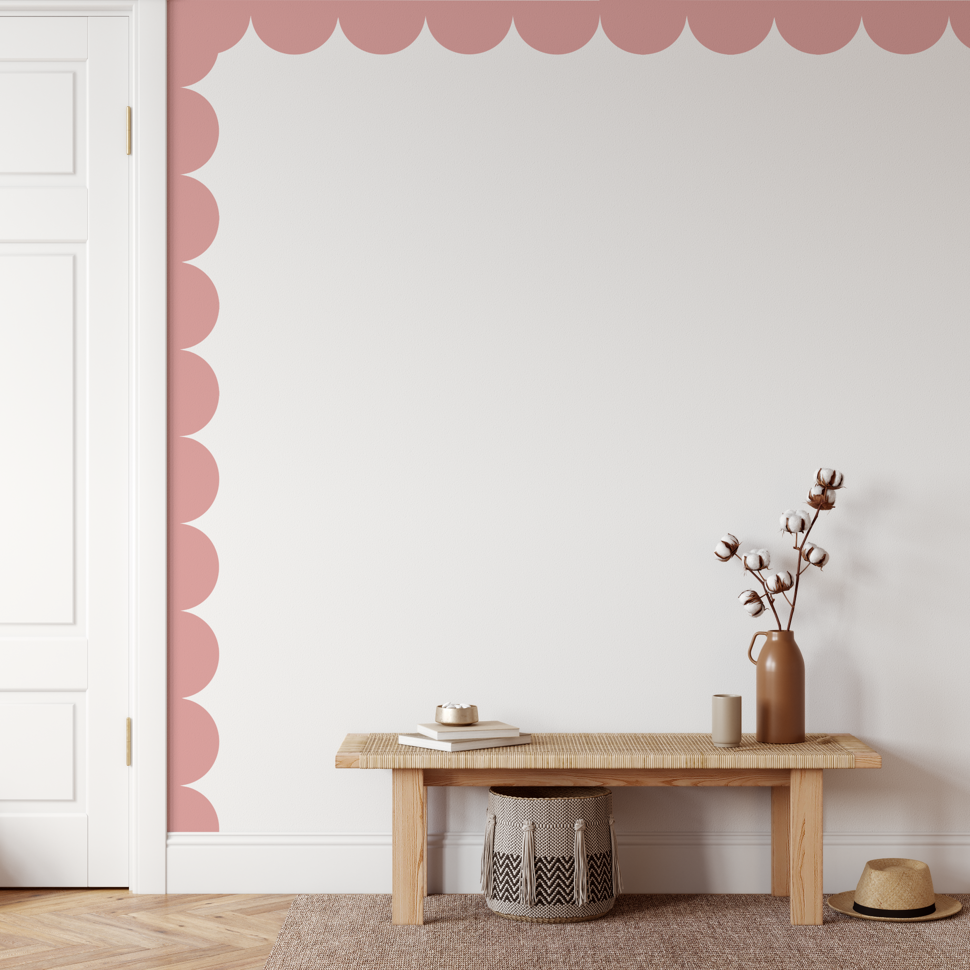 Scalloped Wall Trims (10cm/15cm/30cm High) - All Colours