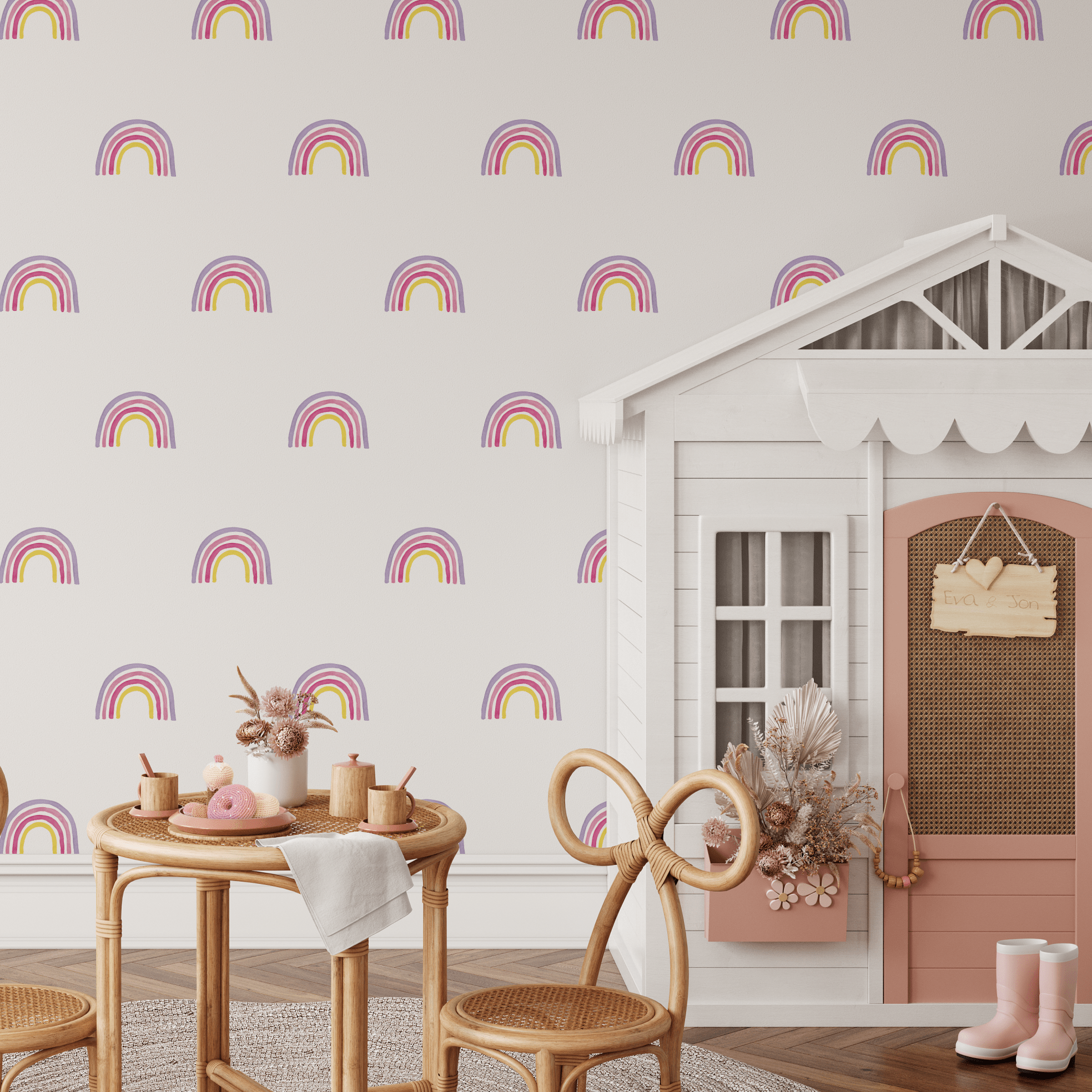 Spring Mini Rainbow Wall Decals