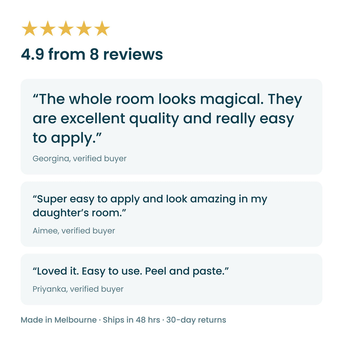 Customer reviews of the unicorn and castle wall decals
