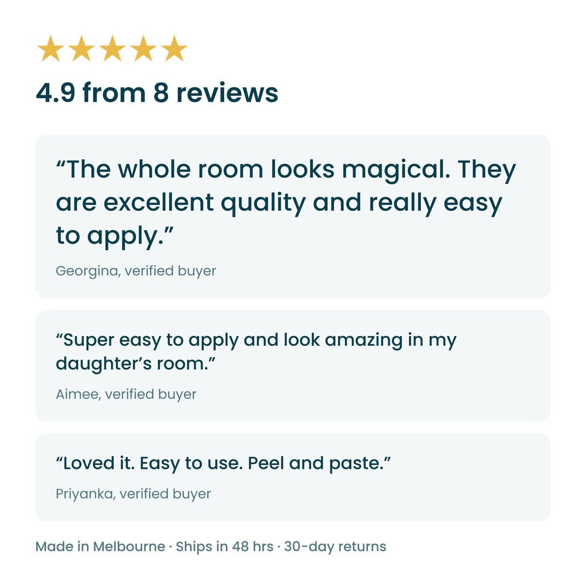 Customer reviews of the unicorn and castle wall decals