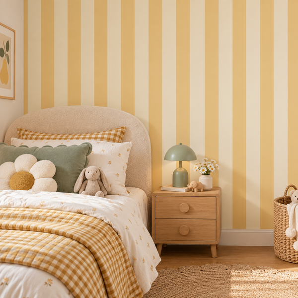 Yellow Stripe Wallpaper