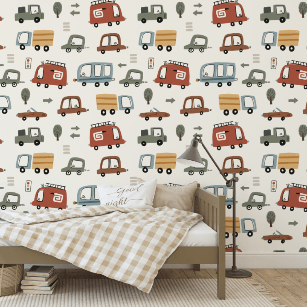 Billy Scandi Cars Kids Wallpaper