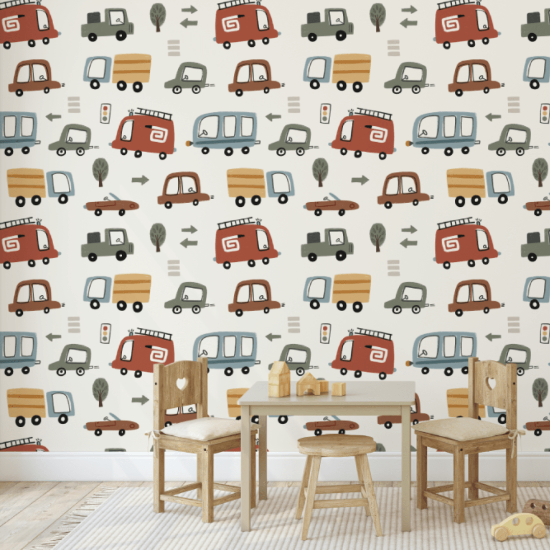 Billy Scandi Cars Kids Wallpaper