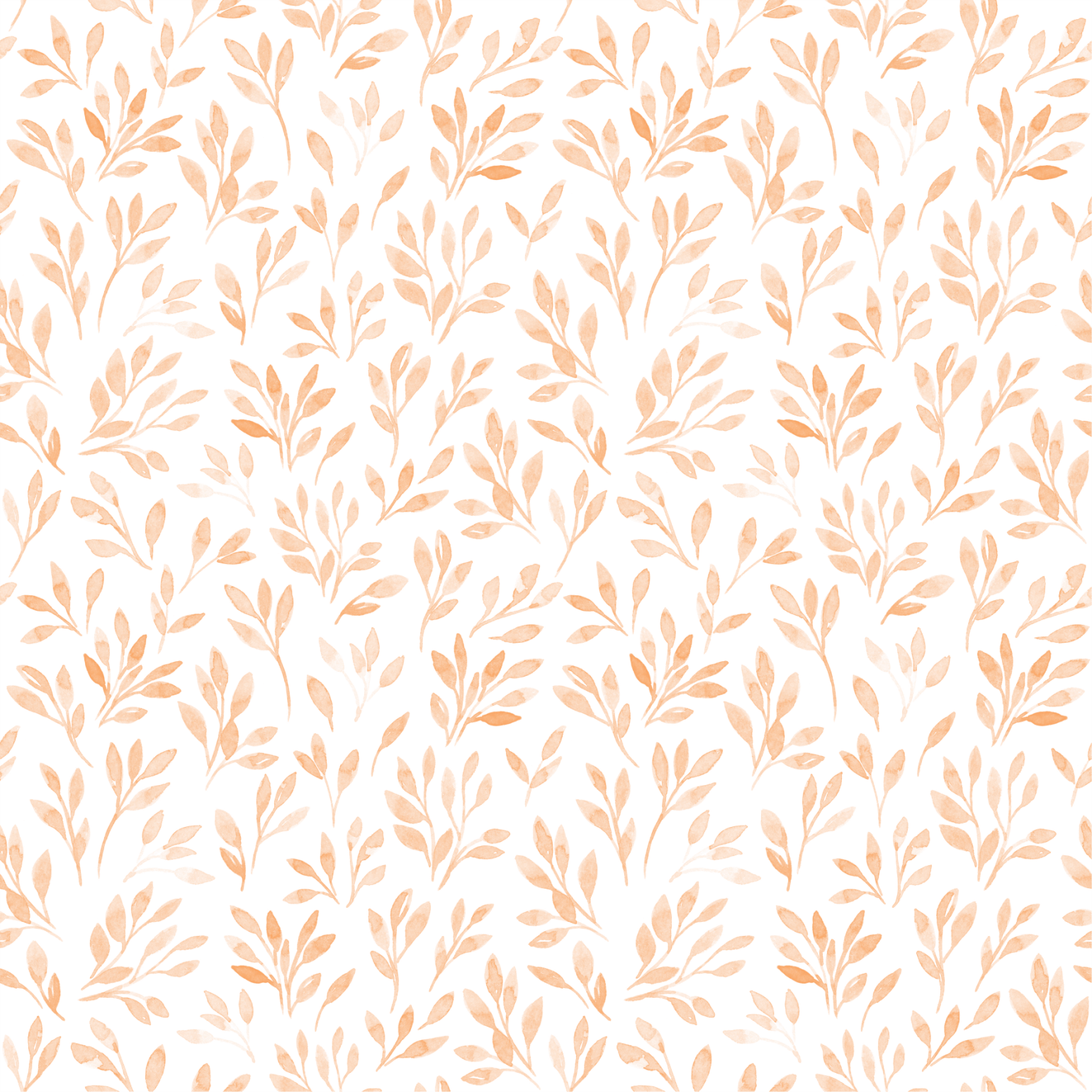 Albie Orange Farmhouse Foliage Wallpaper