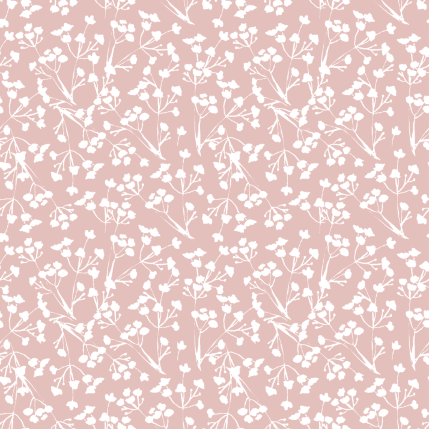 Ali Dusty Pink Foliage Wallpaper