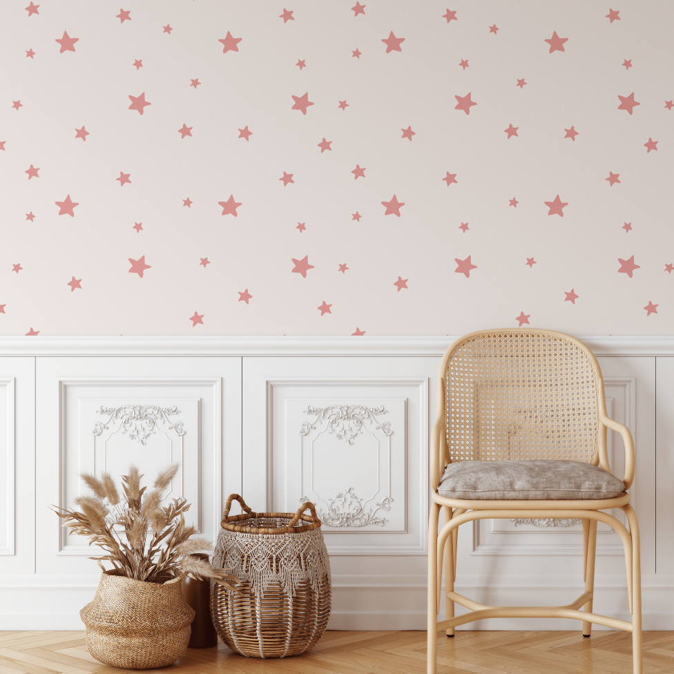 Astro Pink Minimalist Star Wallpaper