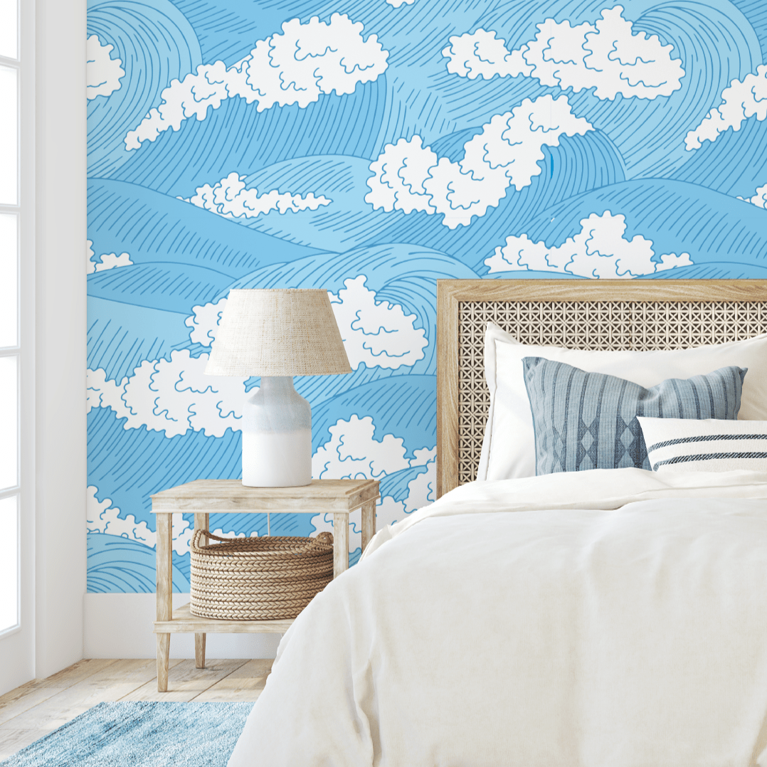 Blue Bohdi Wave Wallpaper