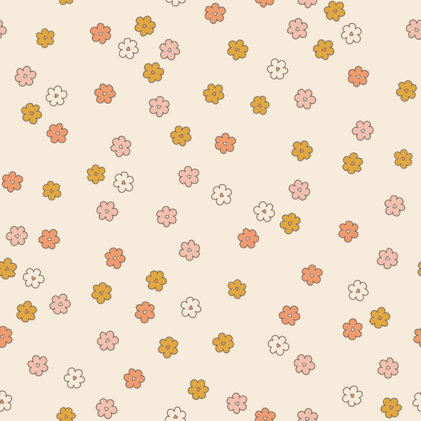 Clementine Boho Daisy Wallpaper