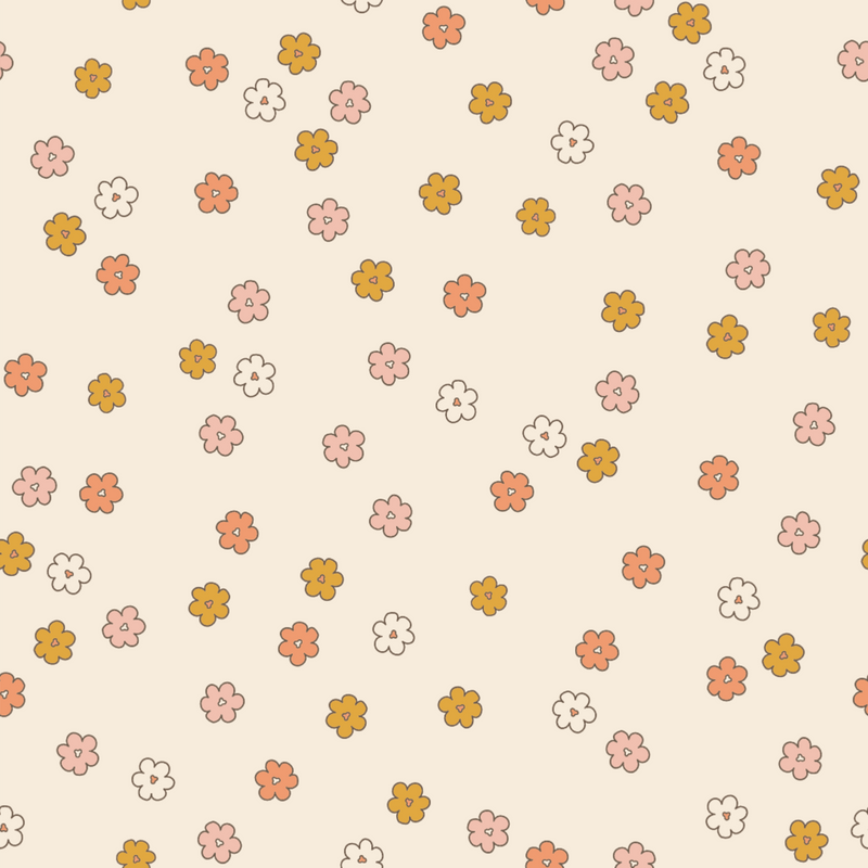 Clementine Boho Daisy Wallpaper