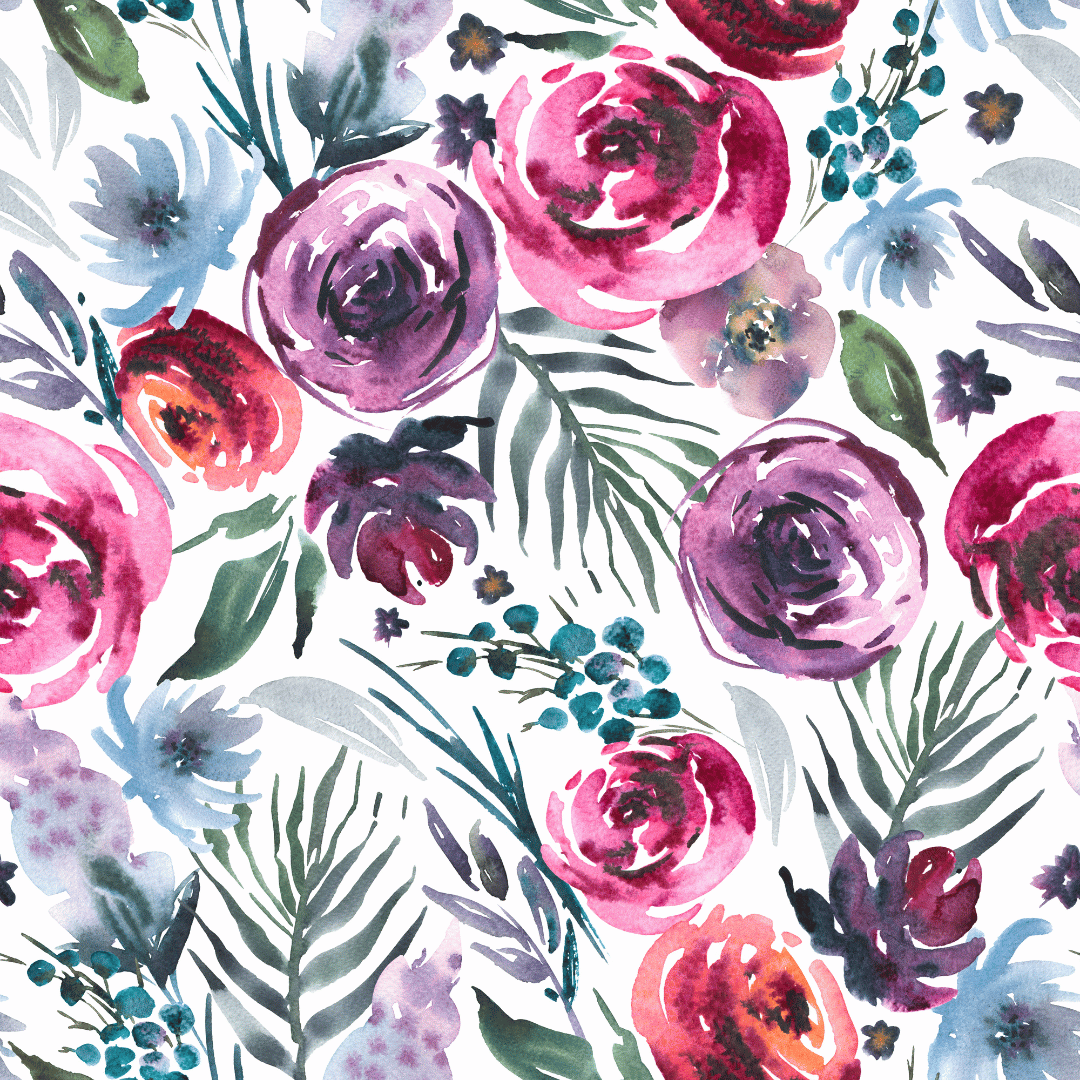 Elsie Eclectic Flower Wallpaper