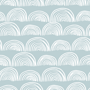 Faith Seafoam Rainbow Wallpaper