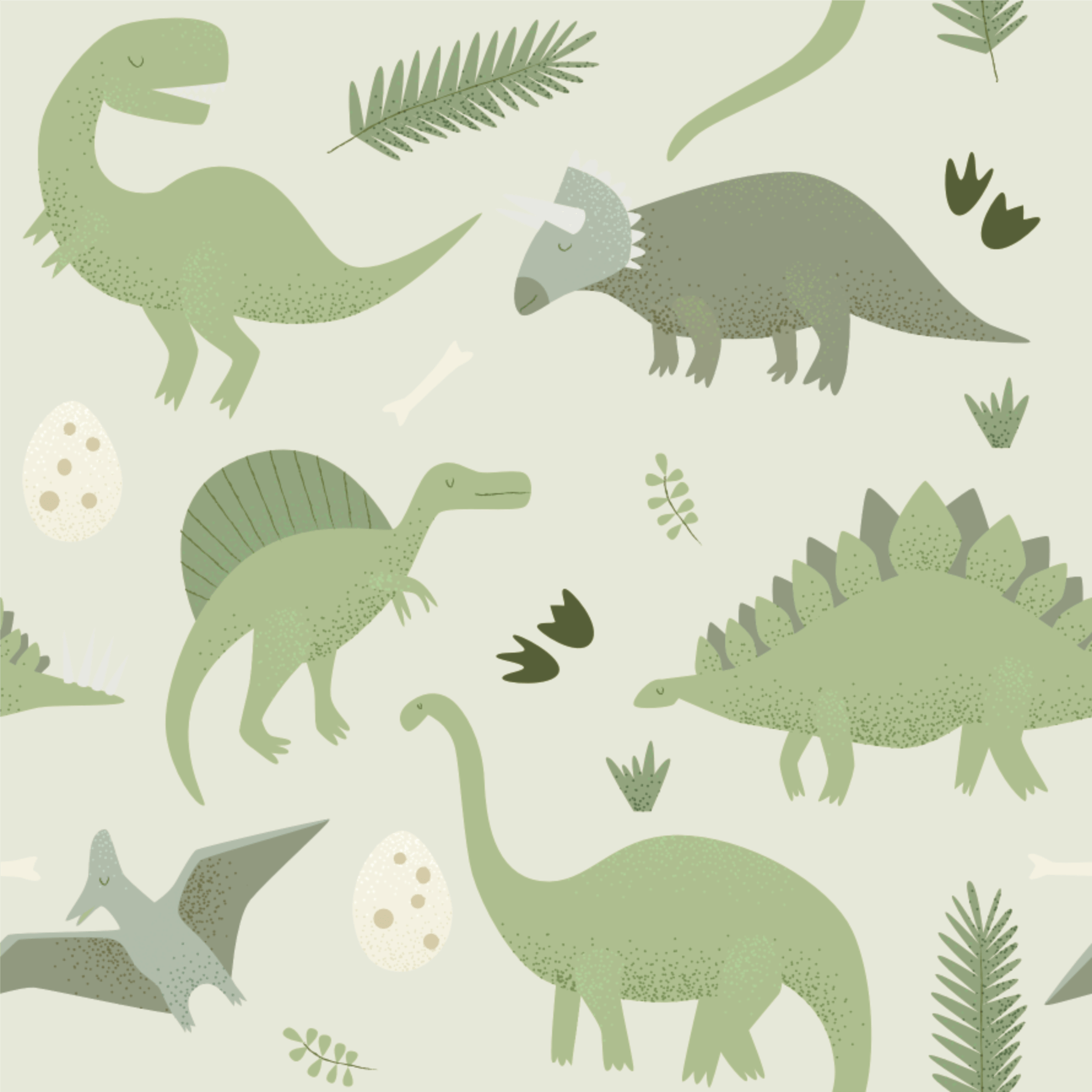 Iggie Green Dinosaur Kids Wallpaper