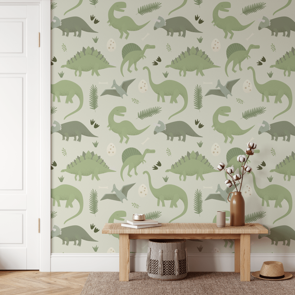 Iggie Green Dinosaur Kids Wallpaper