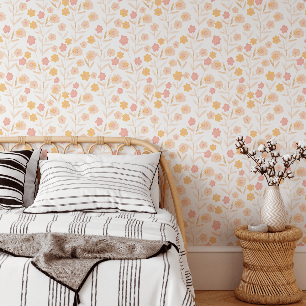 Luna Boho Dainty Flower Wallpaper