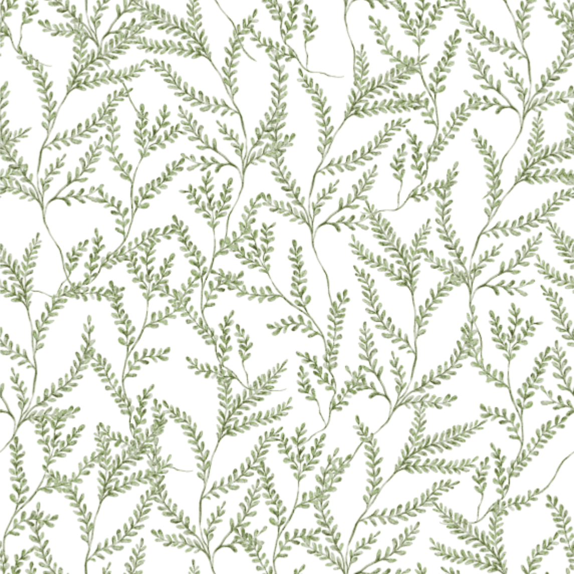 Mae Foliage Green Wallpaper