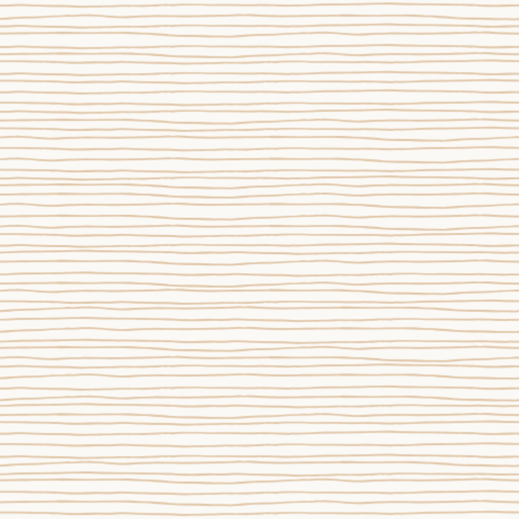 Close-up of Morgan Beige wallpaper showing fine horizontal beige lines on cream